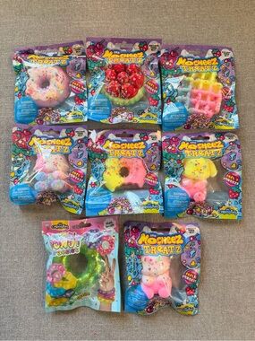 Viral ORB Mocheez Treatz Squishy Toys + Mochi Donut Bracelet Lot Sensory